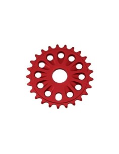 Alloy Chainring 6061-T6 1/2 X 1/8 25t Red.